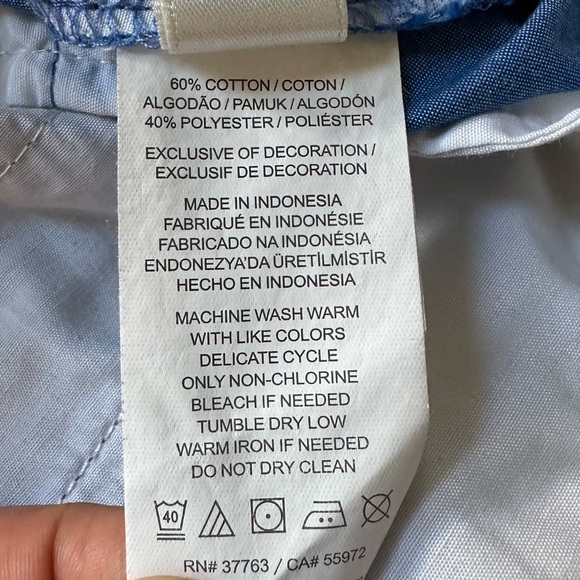 Original Penguin Short Men's Slim 8" Short in Blue with Pattern Size: 30 - Picture 5 of 9